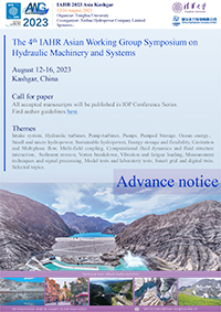 The 4th IAHR Asian Working Group Symposium on Hydraulic Machinery and Systems